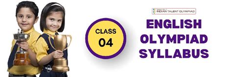 english olympiad syllabus for class 4