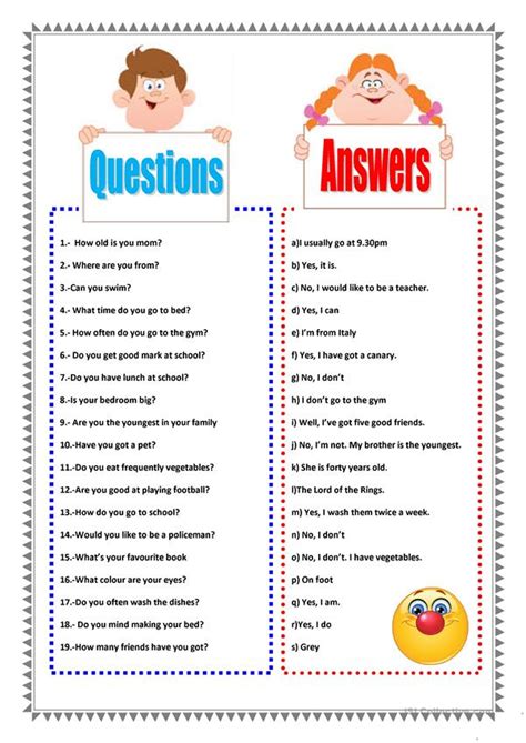 english quiz questions and answers for junior secondary school