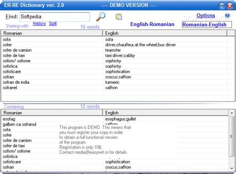 english romanian dictionary online free