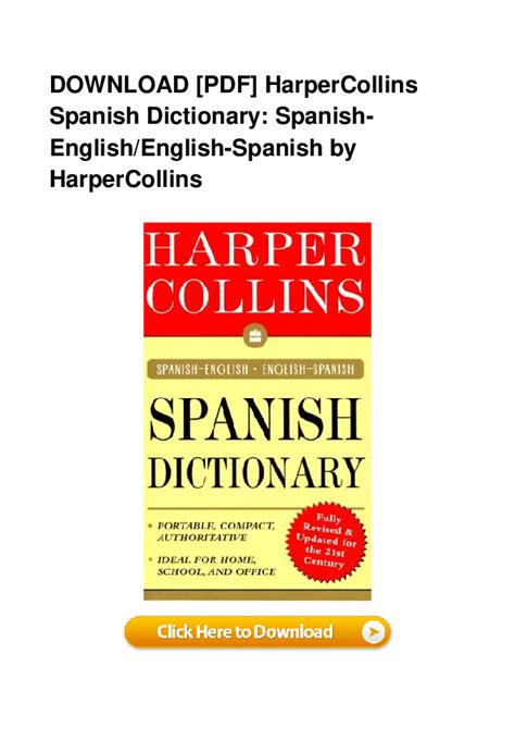 english spanish dictionary pdf free download