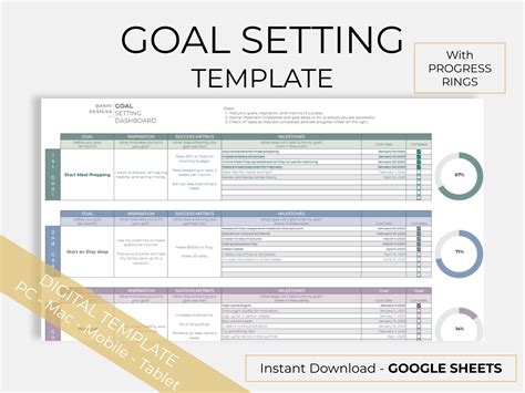 Engoal Setting Template Excel
