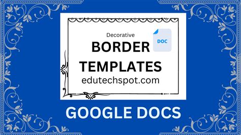 Engoogle Docs Border Template
