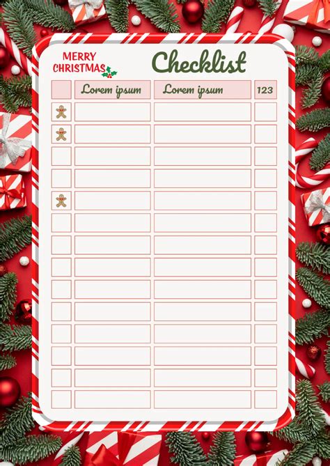 Engoogle Docs Christmas List Template