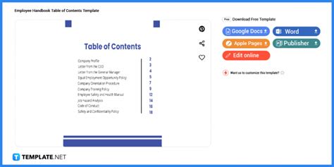 Engoogle Docs Handbook Template