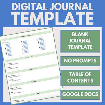 Engoogle Docs Journal Template