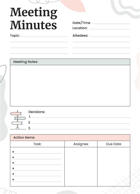 Engoogle Docs Minutes Template