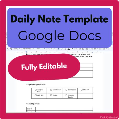 Engoogle Docs Note Templates