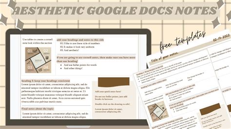 Engoogle Docs Notes Templates Aesthetic