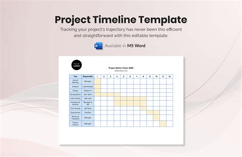 Engoogle Docs Project Timeline Template