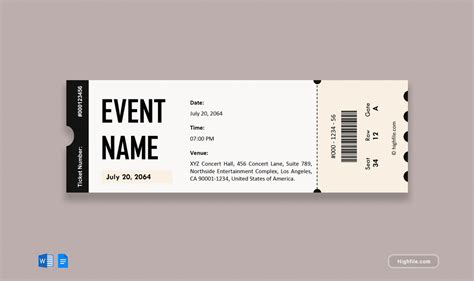 Engoogle Docs Ticket Template