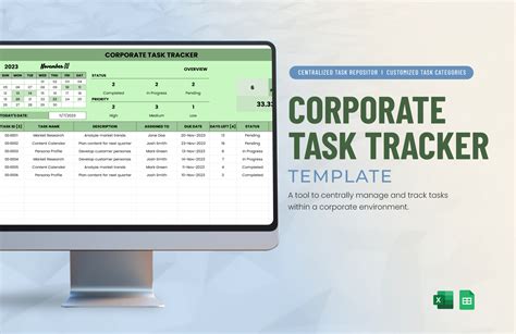 Engoogle Sheets Task Tracker Template