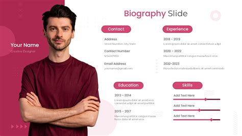 Engoogle Slides Biography Template