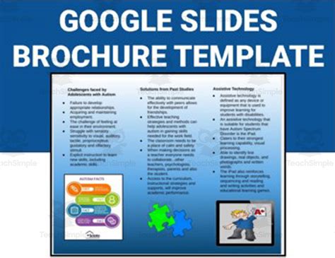 Engoogle Slides Brochure Template Free
