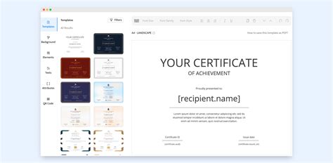Engoogle Slides Certificate Template