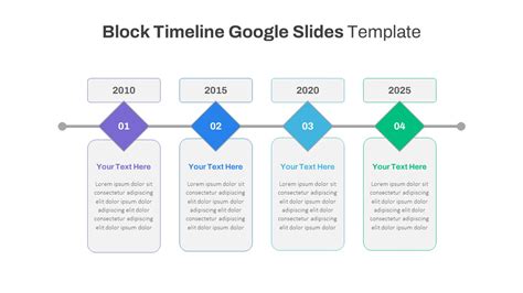 Engoogle Slides Timeline Template