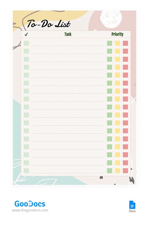 Engoogle To Do List Template