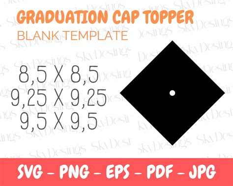 Engraduation Cap Topper Template Svg