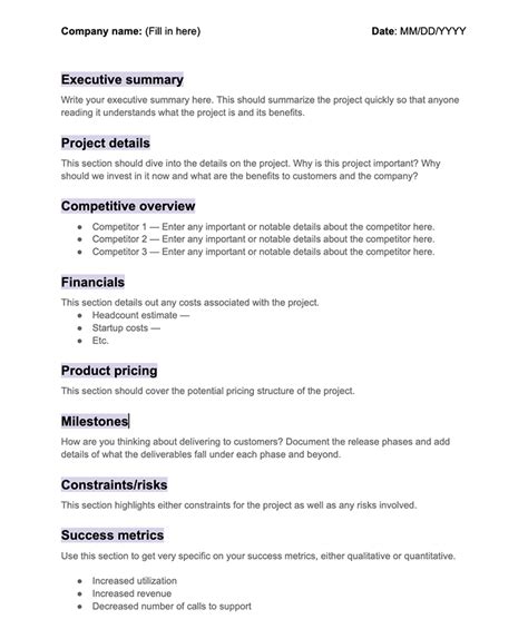 Engrant Project Proposal Template