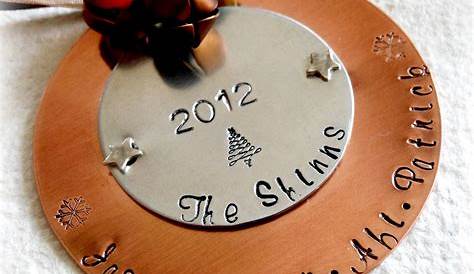 Engraved Christmas Ornaments Metal