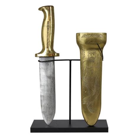 Engraved Diving Knife