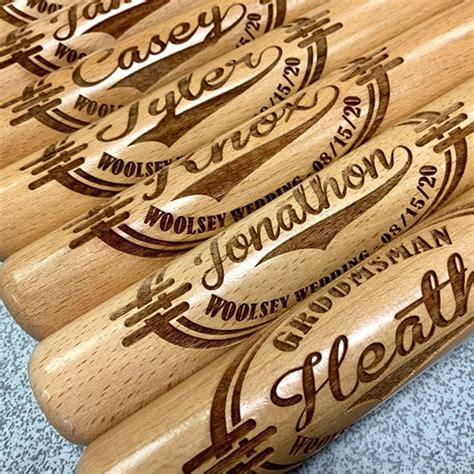 Engraved Mini Baseball Bats