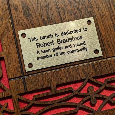 Engraved Plaques Outdoor