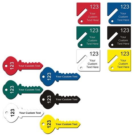 Engraved Plastic Key Tags