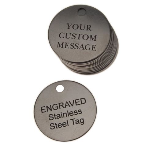 engraved tags metal