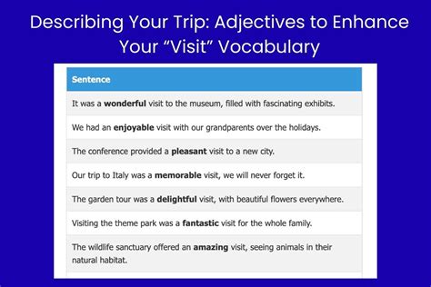 enhance your visit