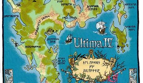 8-Bit City: Ultima II Box and World Map