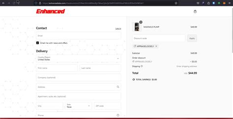 Enhanced Discount Code
