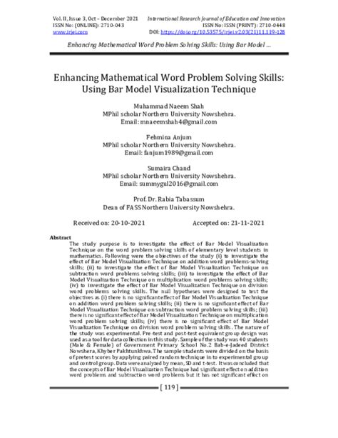 Enhancing Problem-Solving Skills