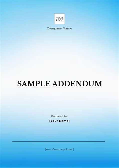 Enhandbook Addendum Template