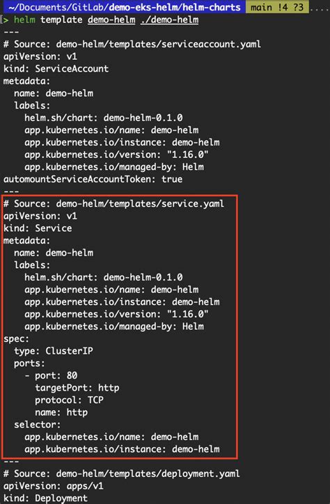 Enhelm Template Command Examples