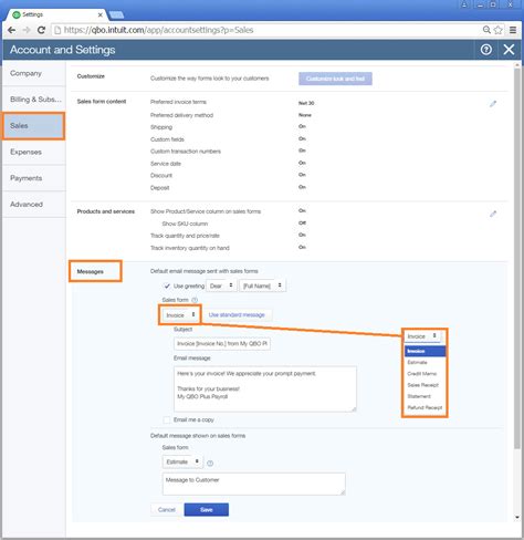Enhow To Change Email Template In Quickbooks
