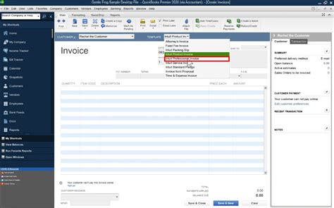 Enhow To Change Invoice Template In Quickbooks Desktop
