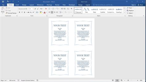 Enhow To Create A Flyer In Word Without Template