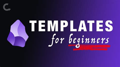 Enhow To Create A Template In Obsidian