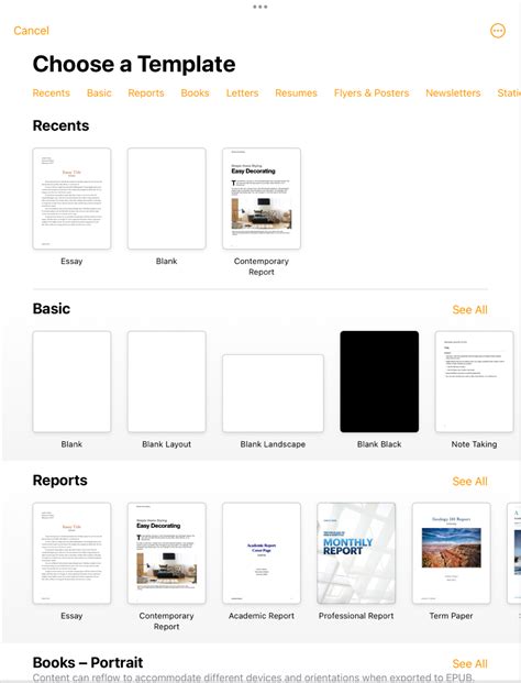 Enhow To Create A Template In Pages Ipad