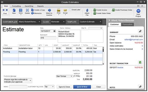 Enhow To Create An Estimate Template In Quickbooks