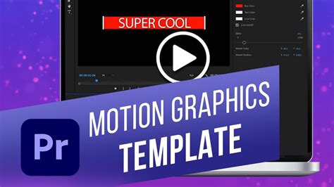 Enhow To Create Motion Graphics Templates In Premiere Pro