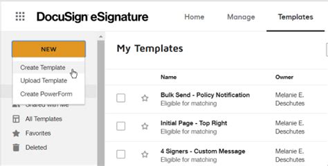 Enhow To Create Templates In Docusign