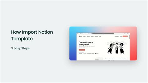 Enhow To Import Notion Template