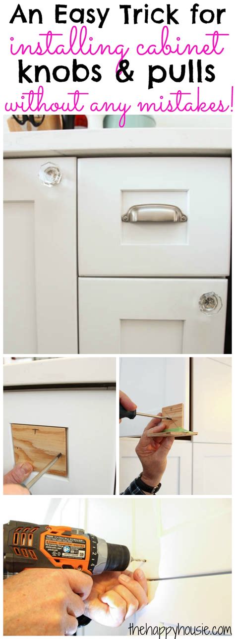 Enhow To Install Cabinet Pulls Without A Template