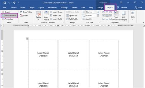 Enhow To Make A Label Template In Word