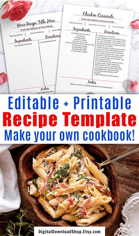 Enhow To Make Your Own Cookbook Template
