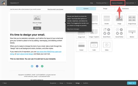 Enhow To Save An Email As A Template In Mailchimp