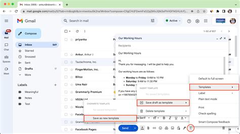 Enhow To Save Email Template In Gmail