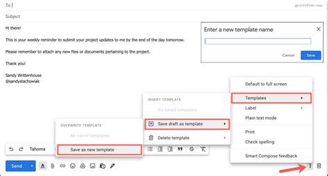 Enhow To Save Templates In Gmail