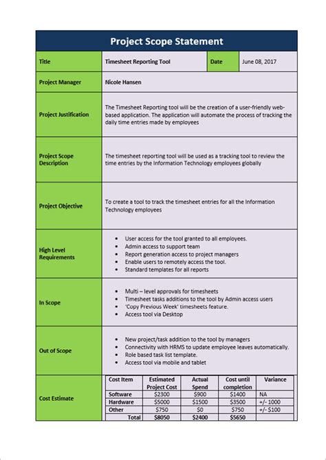 Enhow To Scope A Project Template